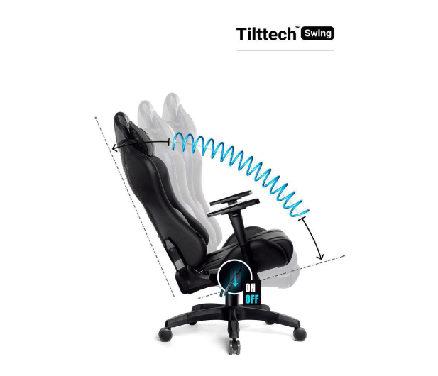 Diablo Chairs X-Ray 2.0 King Size Czarno-szary - 1208642 - zdjęcie 7